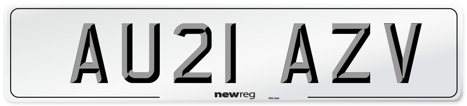 AU21 AZV Number Plate from New Reg
